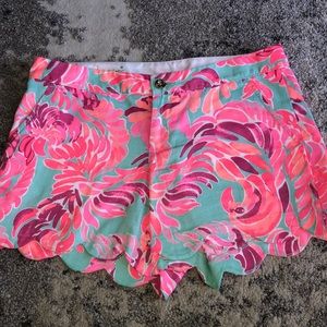 Lily Pulitzer Scalloped Shorts